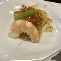 料亭 四鳥 - 海老と茄子・ジュレがけ