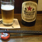 大納言本家 - 瓶ビール中瓶 赤星 