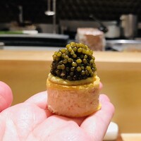 銀座 大石 - 毛蟹とキャビアのグジェール
