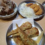 大衆酒場魚八 - 磯辺揚げ・ハムカツ・揚げたこ焼き