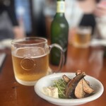 TAPAS - イワシの燻製とハートランドビール