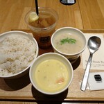 Soup Stock Tokyo - スープとスープのセット (ご飯大盛り) / 黒糖ジンジャーエール 