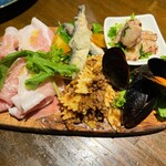 ピッツァフォルトゥーナ - おまかせアテ盛り　5種