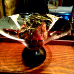 串揚げはやし - （初訪問時）郷土料理：ゴマ鯖。絶品。実はサバは生を使っているそうです。まさか生サバを東京で頂けるとは。サバのイメージ変わります。