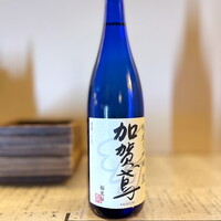 銀座方舟  大吟醸しずく店 - 3本目 加賀鳶 「白ワインに近い味だね」と外人たちで四合瓶を回しあってた(笑)