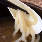 Yotteminsai - うどん麺の感じ。