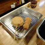 立呑み 龍馬 - レンコン肉詰め・にんにく