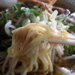 末広亭 - 麺持ち上げ