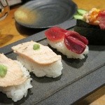 やきとり 正や - 鶏ムネ炙り、砂ズリ