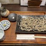 蕎麦切り 春のすけ - もりそば2種食べ比べ（太打ち田舎そば）2024.10