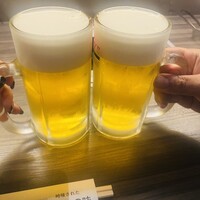 上野太昌園 上野本店 - ビールで乾杯