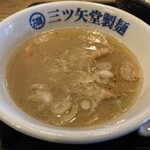 三ツ矢堂製麺 - 豚骨魚介つけめん（並）
