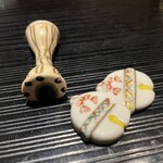 菜花むら - 箸置きかわいい(^ ^)