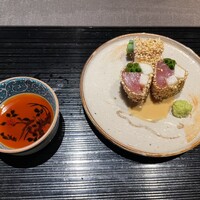 菜花むら - 本鮪と長芋の造り胡麻まぶし