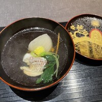 菜花むら - 今市蕪と鯛の椀　柚子の香り
