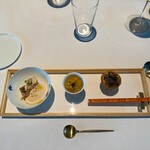 Restaurant Sola - 月日貝　渡り蟹　いくら　落花生