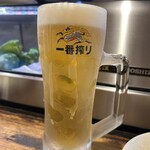 とり源 - キンキンのビール！