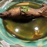 旬席 鈴江 - 鮎（綾部）のほうじ茶煮