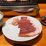 焼肉 銀ちゃん - ハツも脂が乗ってます。
