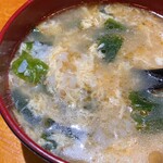 焼肉 銀ちゃん - 猫舌のためのクッパ(自己流)の完成です。