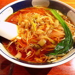 支那麺 はしご - 初めての醤油ベース”搾菜麺”（麺硬め、柚子増し）