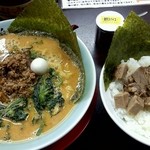 漫天兄弟 - はやみつき坦々麺白葱入り＆チャーシュー丼