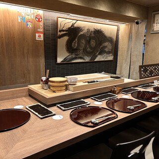 完全個室のカウンター