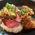 キッチン しろ - 料理写真:のっけ丼ランチ　ローストビーフと油淋鶏