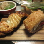 北瑞苑 - 鱸山椒焼　鱧三色揚げ