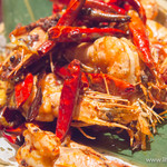 蒙古苑 - エビのピリ辛炒め【2014年4月】