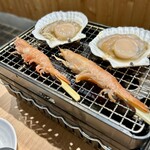 とっと - 赤海老と帆立