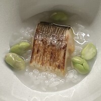 祇園 さゝ木 - 新米　お粥　カマス　幽庵焼き　枝豆