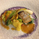 メインのお魚料理