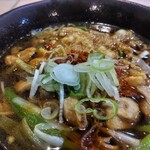 ゆで太郎 もつ次郎 - 鴨南蛮そば 鴨肉がごろごろ