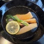 懐石かじ山 - 鯛と松茸のお椀