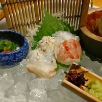 かに道楽 梅田店 - ●ﾗﾝﾁ。ｺｰｽ+単品。中瓶B 770＋道楽ﾜｲﾝ ﾊｰﾌ 1760X2+金黒ﾎﾞﾄﾙ3300+ｺｰｽ名月7480+単品 ﾊｰﾌ(ﾀﾗﾊﾞ霜降2640+焼ﾀﾗﾊﾞ3300)+ｽﾞﾜｲ脚造3本3300+ｽﾞﾜｲ造2750=27,060円