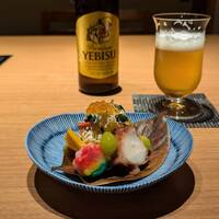 はれや別邸 - ♪柿ごま和え♪ ( 赤コンニャク、銀杏、蛸、麩 、いくら)