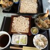 手打ちそば 彩月 - 平日ランチの小丼付き蕎麦の小と中の比較