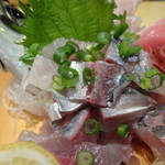 海鮮めし屋 磯人 - あじのたたきアップ