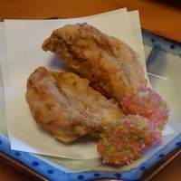 ふく政 - ふぐと空豆の唐揚げ