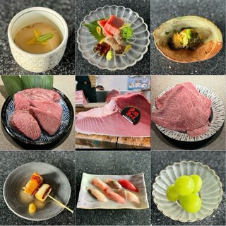 至高のコース/高森和牛,天草大王,お鮨【将軍コース】