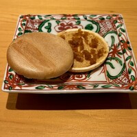 鮨 しお津 - あん肝　奈良漬の最中