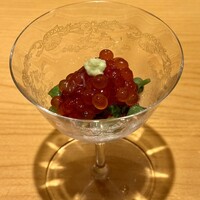 鮨 しお津 - 筋子醤油漬け　みずの実