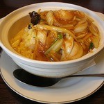 飛龍 - 季節限定冬メニュー「海鮮辛味あんかけ土鍋炒飯」