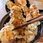 超天丼 虎之介 佐賀高木瀬東店 - 大粒牡蠣の天ぷら