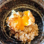 超天丼 虎之介 佐賀高木瀬東店 - 半熟卵の天ぷら