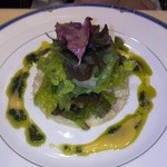 フランス料理 ビストロ・ド・リヨン - （前菜１・妻）ズワイガニと帆立貝のタルタル