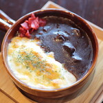 cafeと雑貨のお店 ふくろう - 料理写真:ハーフ＆ハーフ（カレー＆ドリア）。
