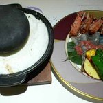 加賀屋 - 海鮮炭火焼です。この料理最高に美味しかったです。次回もこの料理は必ず注文すると思います。