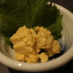 麦酒庵 - 山うに豆腐＝650円・14年5月